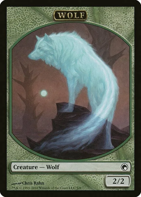 Wolf Token (Green 2/2)