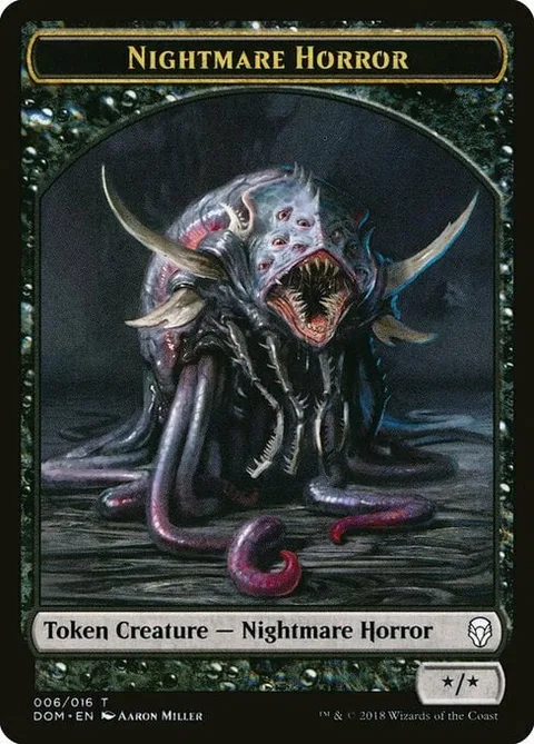 Nightmare Horror Token (Black */*)
