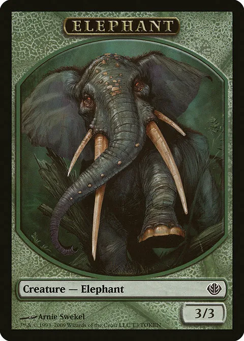 Elephant Token (Green 3/3)