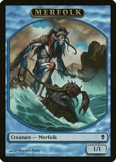 Merfolk Token (Blue 1/1)