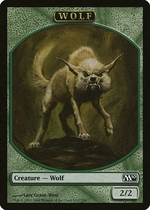 Wolf Token (Green 2/2)