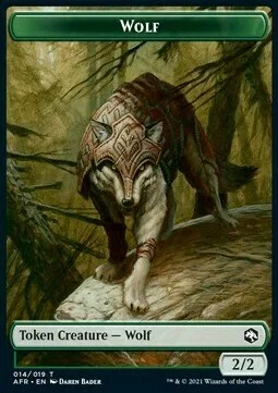 Wolf Token (G 2/2) // Clue Token