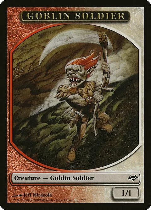 Goblin Soldier Token (Red and White 1/1)
