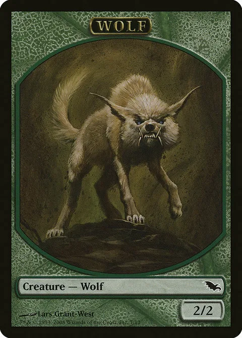 Wolf Token (Green 2/2)