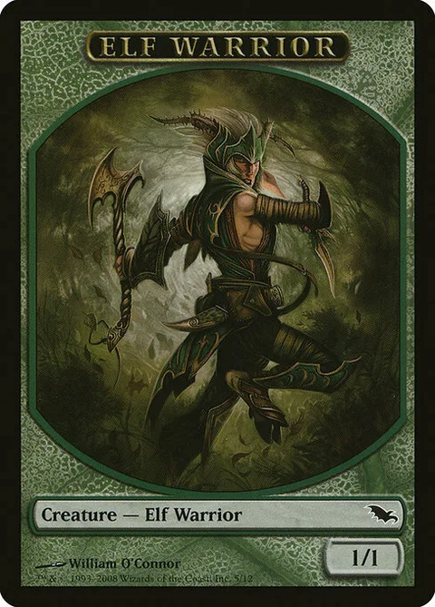 Elf Warrior Token (Green 1/1)