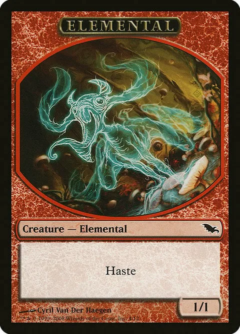 Elemental Token (Red 1/1)