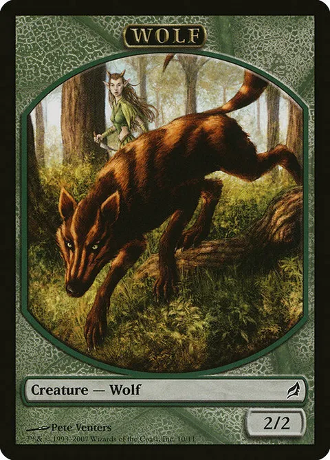 Wolf Token (Green 2/2)