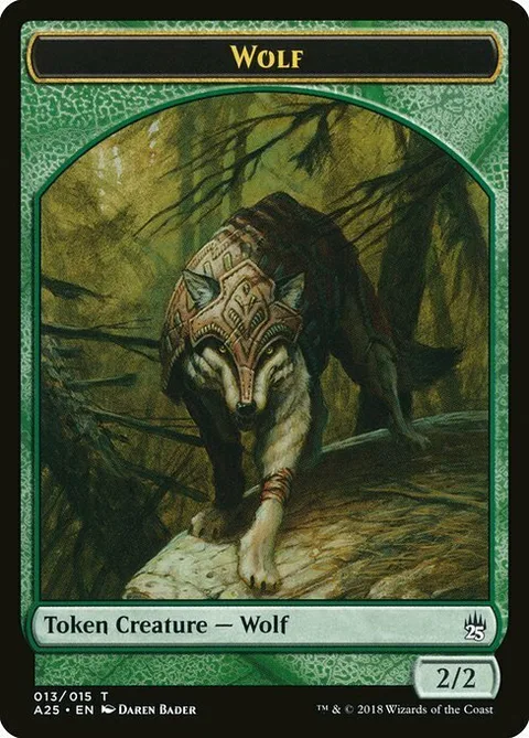 Wolf Token (Green 2/2)