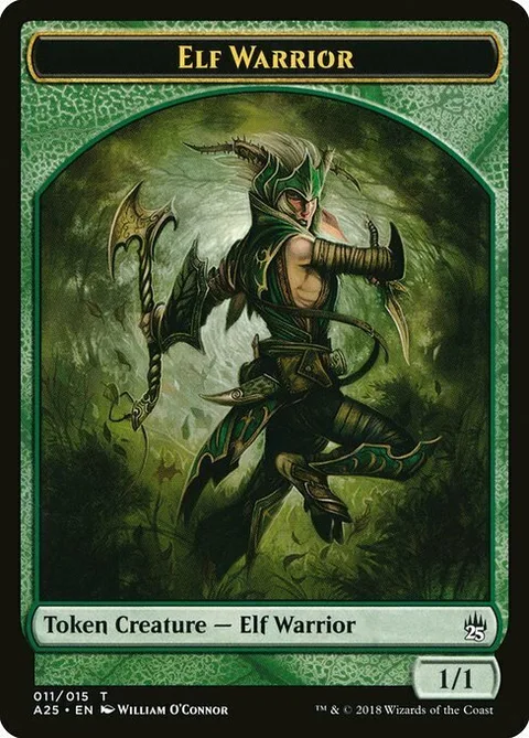Elf Warrior Token (Green 1/1)