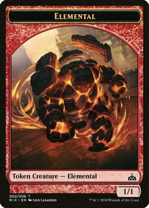 Elemental Token (Red 1/1)