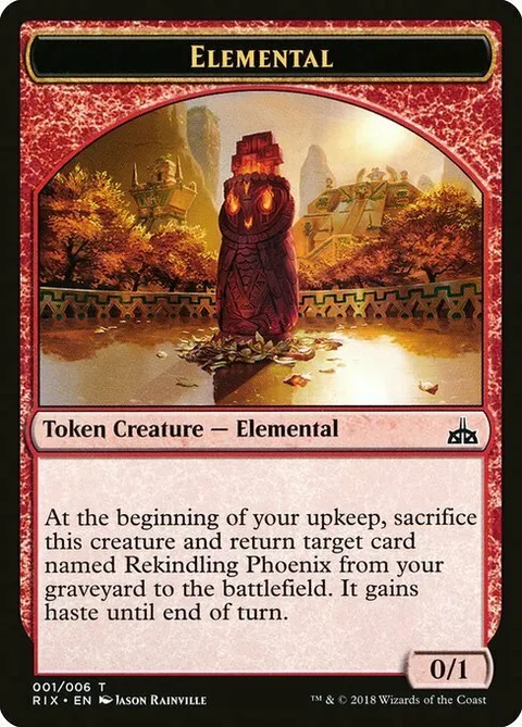 Elemental Token (Red 0/1)