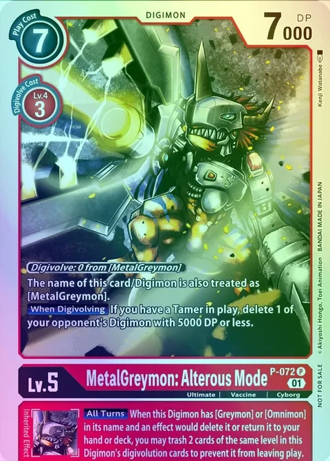 MetalGreymon: Alterous Mode (P-072)