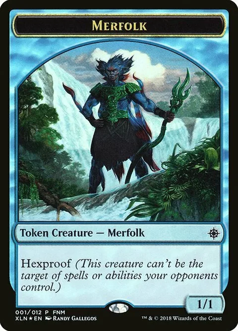 Merfolk Token (U 1/1 Hexproof) / Treasure Token