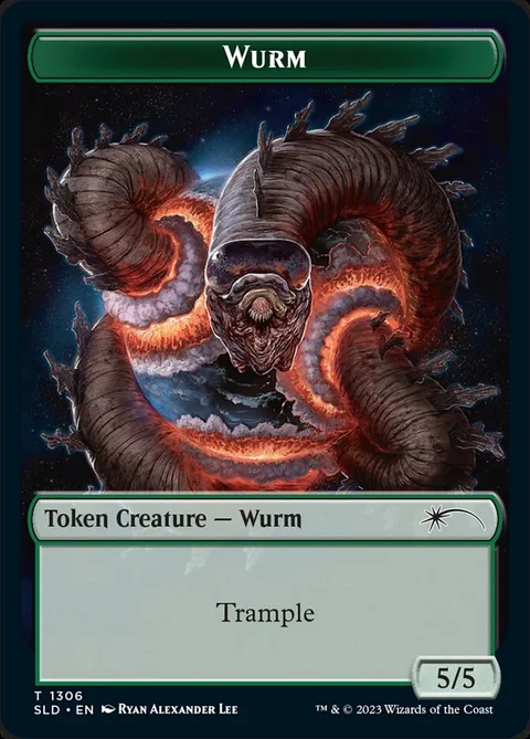 Wurm Token (Green 5/5 Trample)