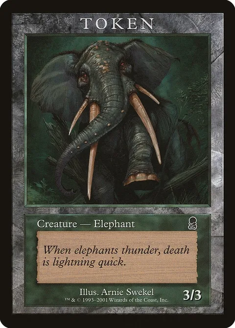 Elephant Token (Green 3/3)