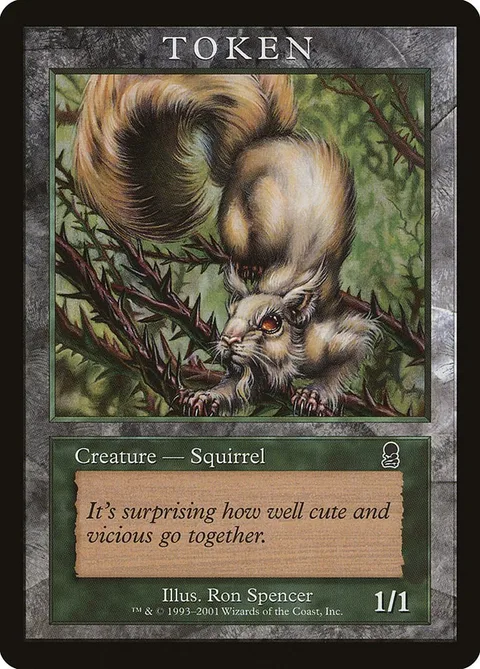 Squirrel Token (Green 1/1)