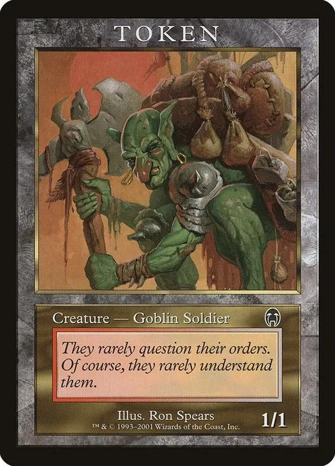 Goblin Soldier Token (Red and White 1/1)