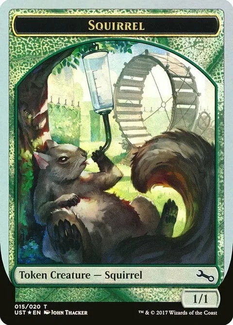 Squirrel Token (Green 1/1)