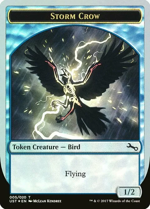 Storm Crow Token (Blue 1/2)