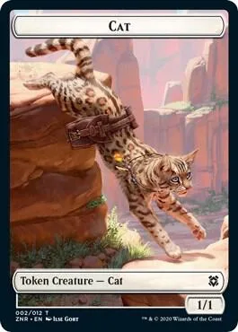 Cat Token (W 1/1) // Construct Token (A 1/1)