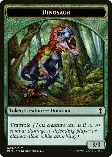 Dinosaur Token (Green 3/3 Trample)