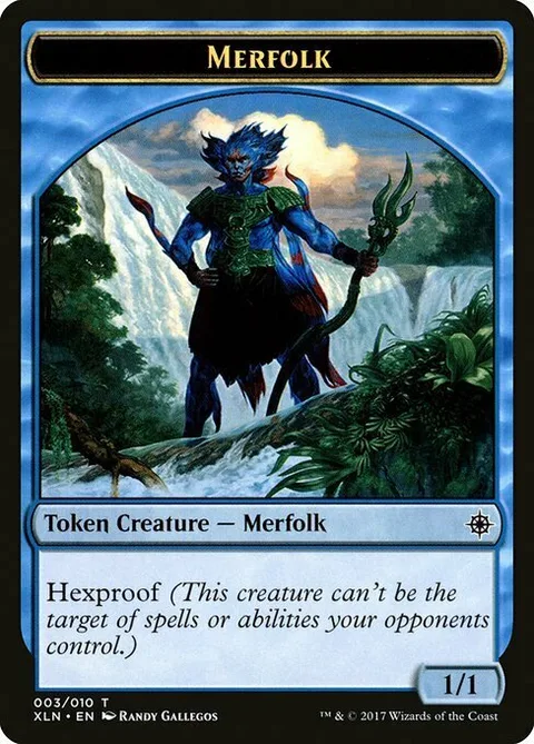 Merfolk Token (Blue 1/1 Hexproof)