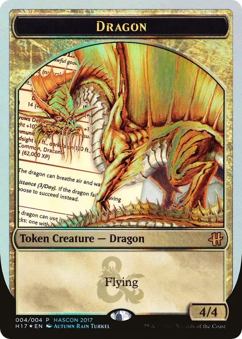 Dragon Token (Gold 4/4)