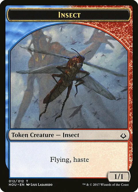 Insect Token (Blue and Red 1/1)
