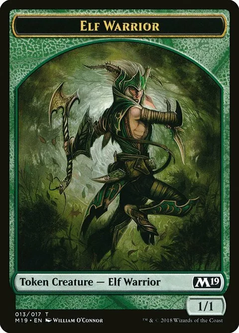 Elf Warrior Token (Green 1/1)