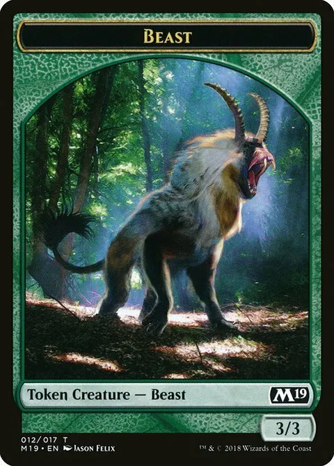 Beast Token (Green 3/3)