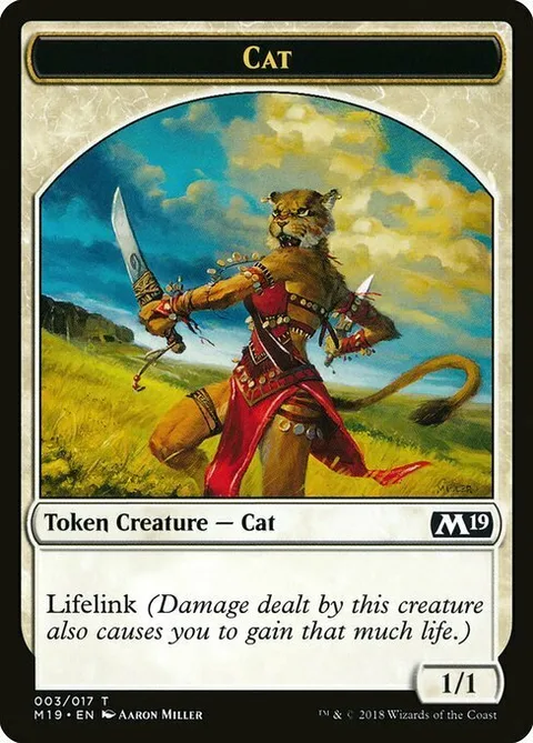 Cat Token (White 1/1 Lifelink)
