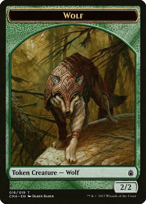 Wolf Token (Green 2/2)