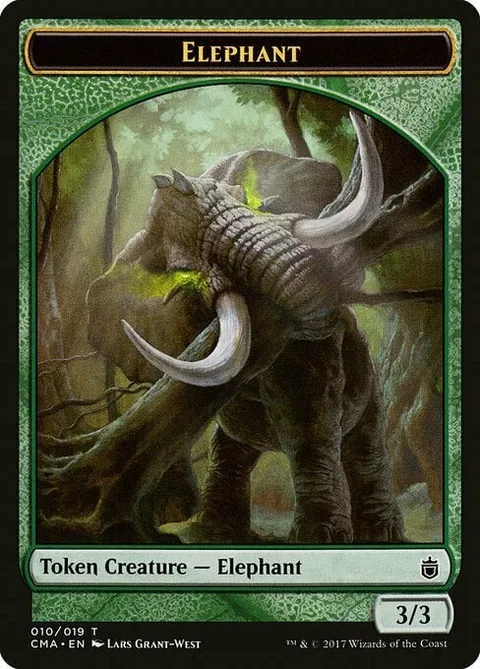Elephant Token (Green 3/3)