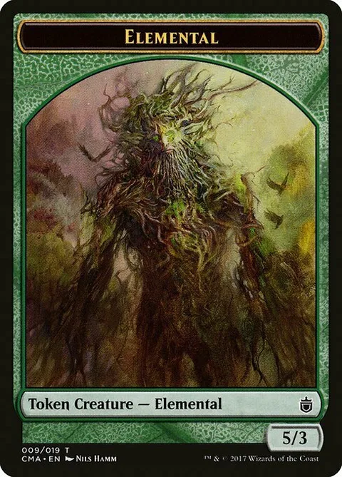 Elemental Token (Green 5/3)