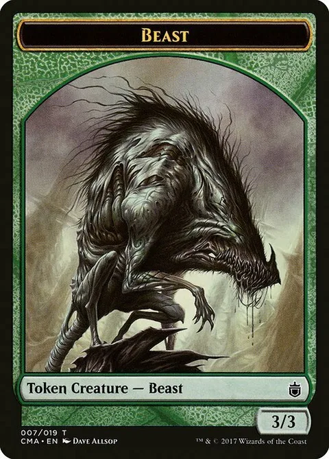 Beast Token (Green 3/3)