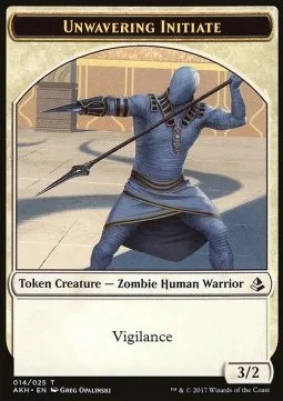 Unwavering Initiate Token / Wurm Token (G 5/5)
