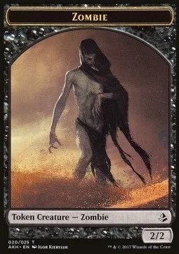 Zombie Token (B 2/2) / Gideon of the Trials Emblem