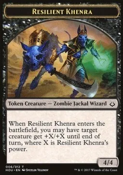 Resilient Khenra Token / Cat Token (W 1/1)