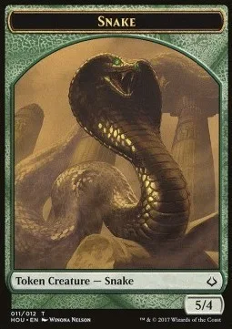 Snake Token (G 5/4) / Warrior Token (W 1/1 Vigilance)