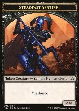 Steadfast Sentinel Token / Cat Token (W 1/1)