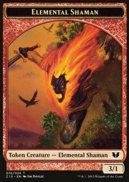 Elemental Shaman Token (R 3/1) / Shapeshifter Token