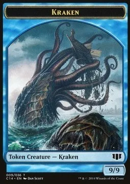Kraken Token (U 9/9) / Zombie Token (U */*)