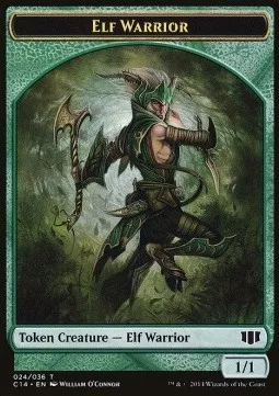 Elf Warrior Token (G 1/1) / Gargoyle Token (A 3/4)