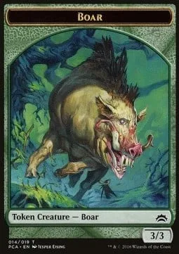Boar Token (G 3/3) / Goblin Token (R 1/1)