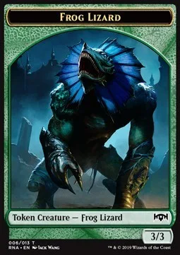 Frog Lizard Token (Green 3/3)