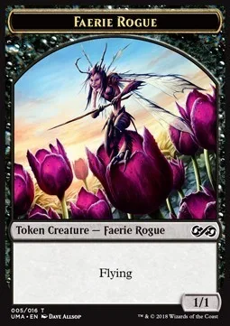 Faerie Rogue Token (Black 1/1)