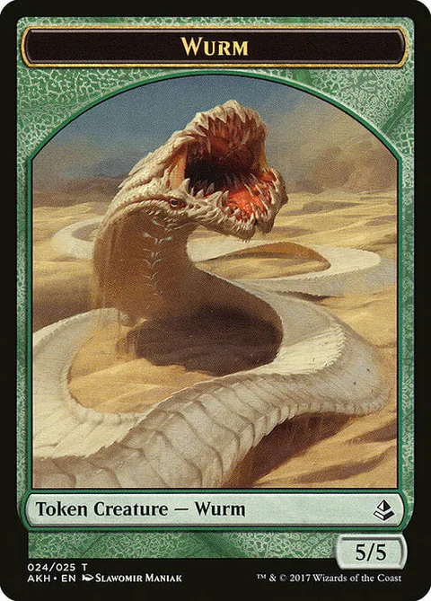 Wurm Token (Green 5/5)