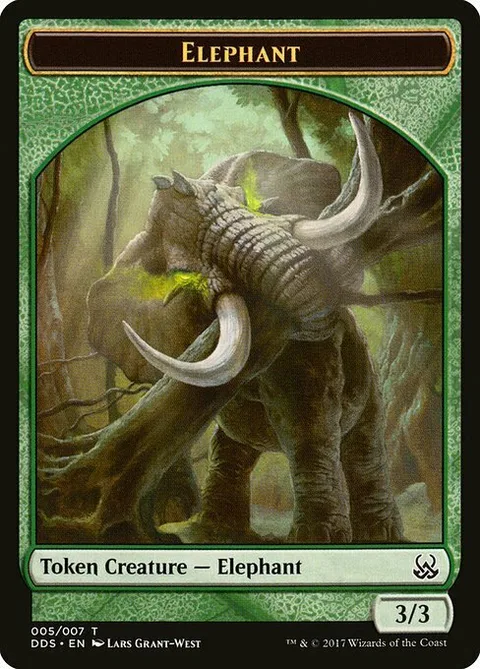 Elephant Token (Green 3/3)