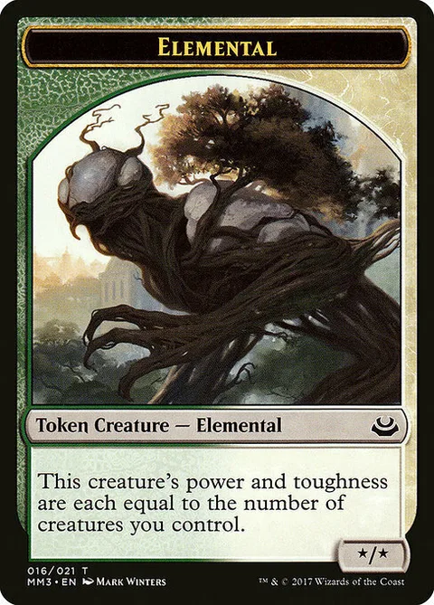 Elemental Token (Green and White */*)