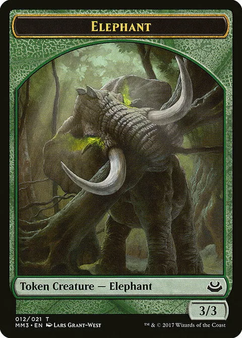 Elephant Token (Green 3/3)